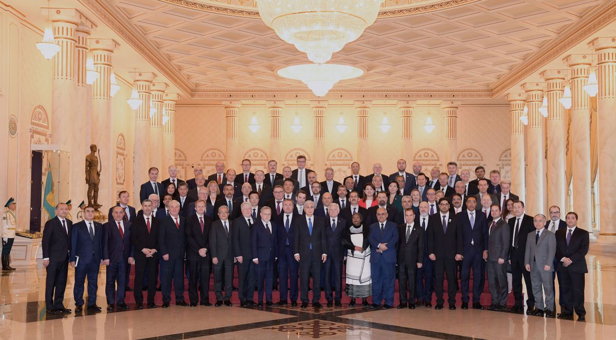 President of the Republic of Kazakhstan meets heads of diplomatic missions and international organizations, including IOFS