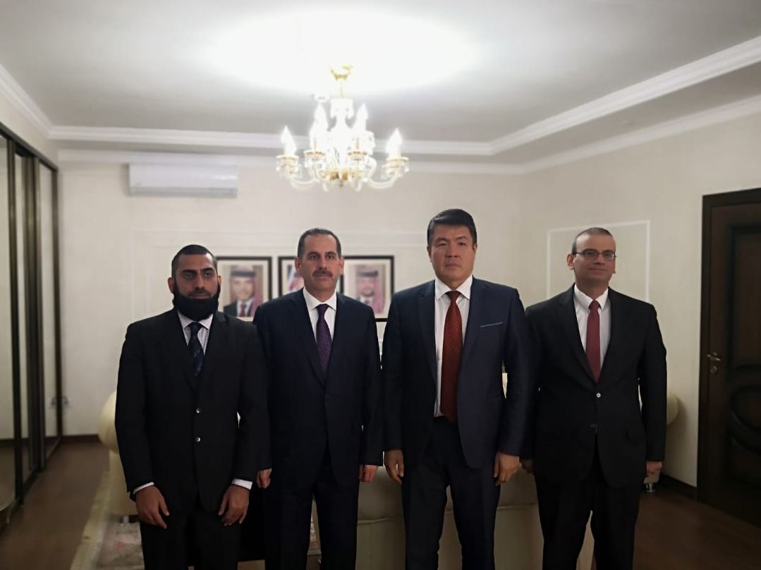 The meeting of the Director-General of IOFS Y.A. Baidaulet with the Ambassador of the Hashemite Kingdom of Jordan to the Republic of Kazakhstan with Y. Abdelgani