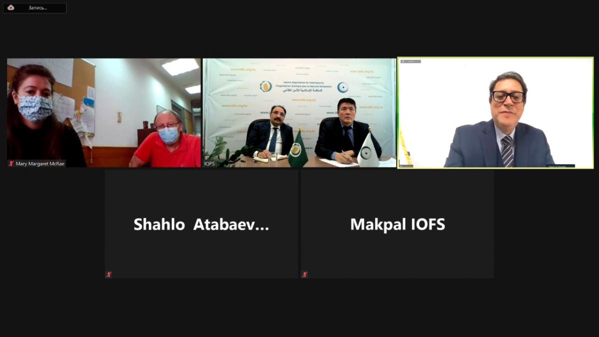Director-General of IOFS had an online meeting with Director-General of ICARDA
