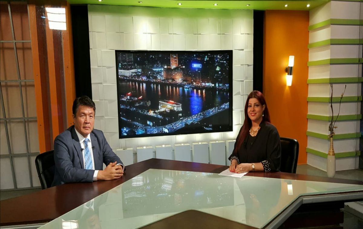 IOFS Director General interview on NiLE TV and meeting with ICARDA